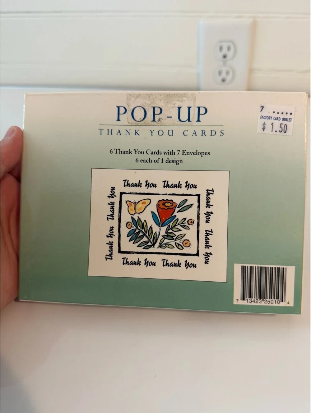 Vintage 1998 Pop Up Thank You Cards - NOS